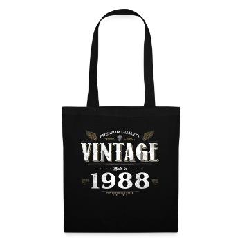 36 Jahre alter Jahrgang 1988 Limitierte Auflage 36. - Stoffbeutel - Schwarz - Vorne