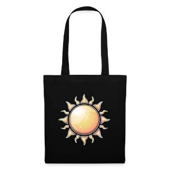 Rayonnant Sunburst Nature Design - Sac en tissu - noir - Devant