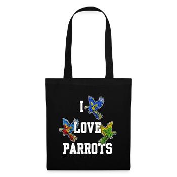 Animal Statement Animal Lover Parrot Birds Zoo - Tote Bag - black - Front