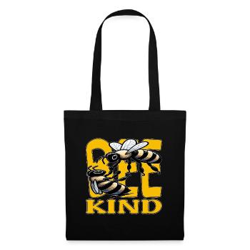 Bee Kind, Compassionate Bee Message - Tote Bag - black - Front
