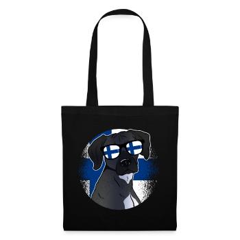 Finlande - Sac en tissu - noir - Devant