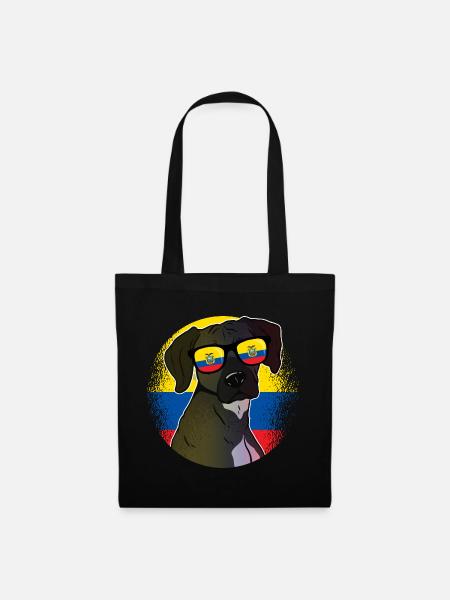 Ecuador - Stoffbeutel - Schwarz