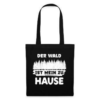 Arbre, Forêt, Déclaration, Bûcheron, Bois De Chauffage, Forestier - Sac en tissu - noir - Devant