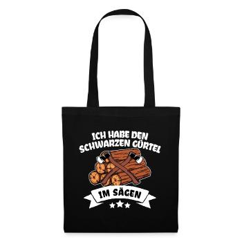 Lumberjack Statement Bois Forêt Boisée Hache - Sac en tissu - noir - Devant