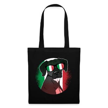 Italie - Sac en tissu - noir - Devant