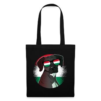 Hongrie - Sac en tissu - noir - Devant