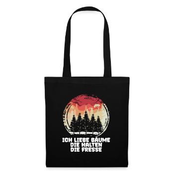 Forester Tree Forestry Statement Woodwork Lumberjack - Tote Bag - black - Front