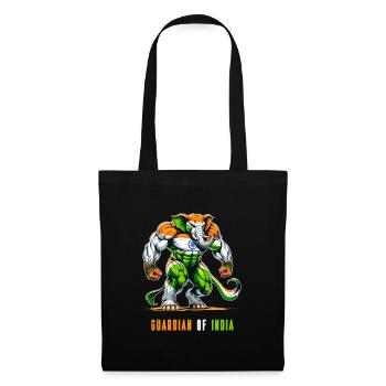 Inde Drapeaux nationaux des éléphants - Sac en tissu - noir - Devant