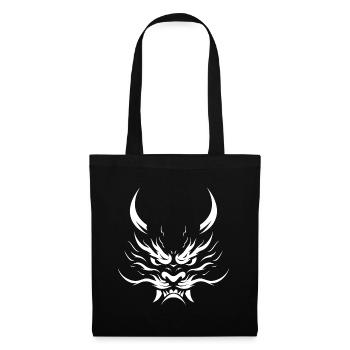 Oni, démon Japonais - Sac en tissu - noir - Devant