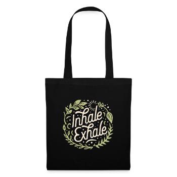 Inhale exhale inspire expire - Sac en tissu - noir - Devant