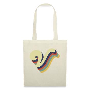 Lettre v rétro - Sac en tissu - nature - Devant
