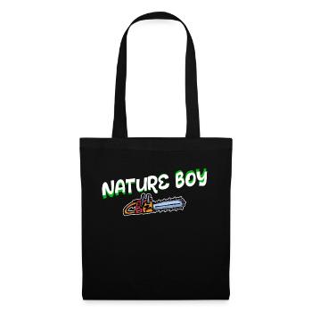 Tronçonneuse Statement Lumberjack Bois de travail du bois - Sac en tissu - noir - Devant