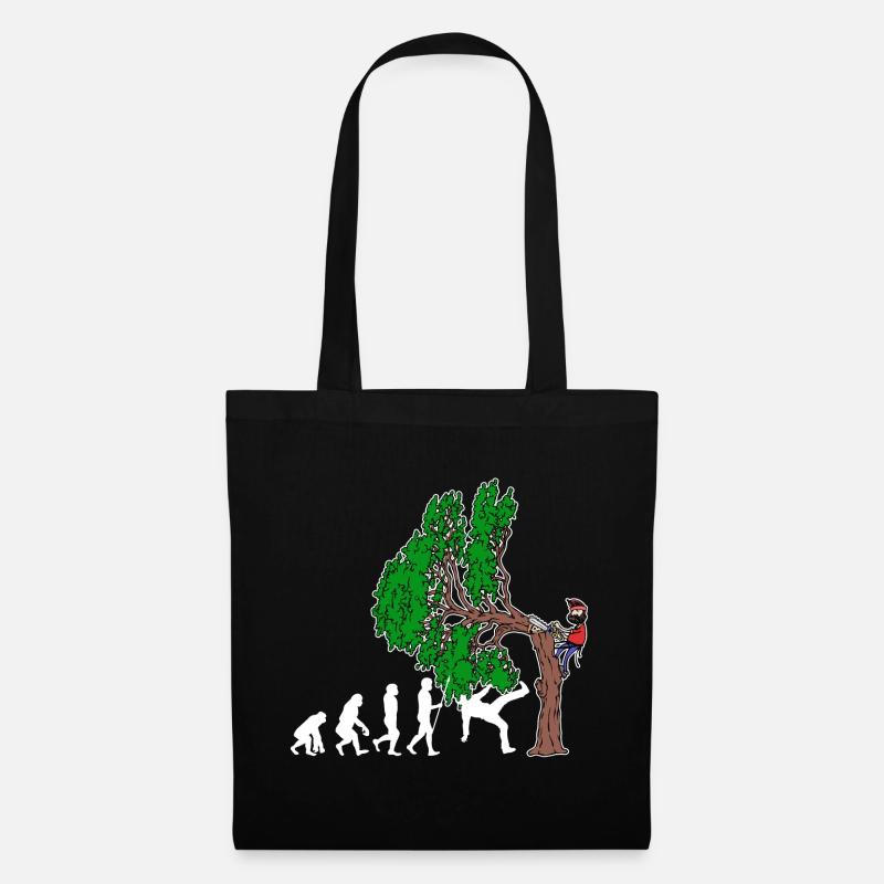 Arbre Evolution Woodwork bûcheron arbre cutter - Sac en tissu - noir