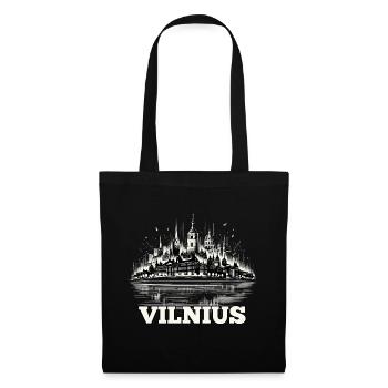 Vilnius Capital Lithuania Baltic States Gift - Tote Bag - black - Front