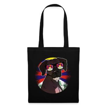 Tibet - Sac en tissu - noir - Devant