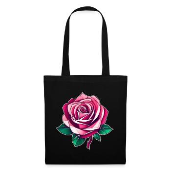 Pink Rose III - Sac en tissu - noir - Devant