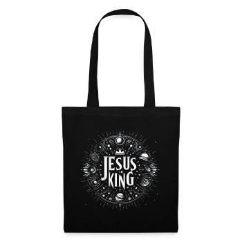 Jesus is King Circle Design - Tote Bag - black - Front