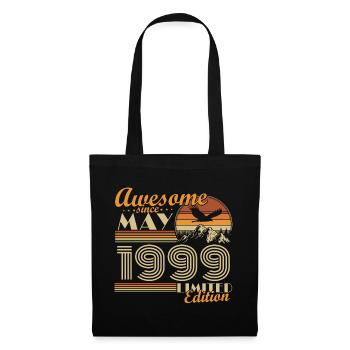 Mai 1999 Vintage né idée cadeau d’anniversaire - Sac en tissu - noir - Devant