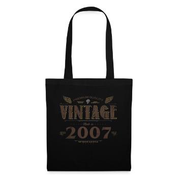 17 Jahre alter Jahrgang 2007 Limitierte Auflage 17. - Stoffbeutel - Schwarz - Vorne