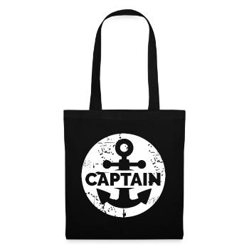 Capitaine Logo Ancien Utilisation Symbole Armoiries - Sac en tissu - noir - Devant