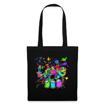 Wildstyle Graffiti Spray Can Sprayer Street Art - Tote Bag - black - Front