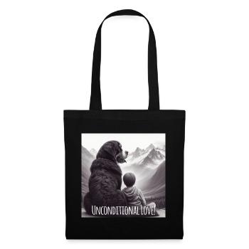 Bouvier bernois - Sac en tissu - noir - Devant