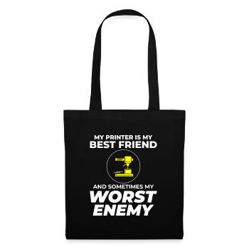 3D Printer 3D Printing - Tote Bag - black - Front