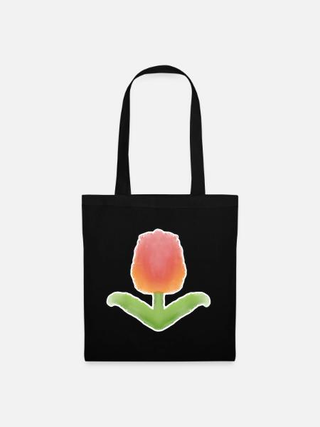 Tulpe! - Stoffbeutel - Schwarz
