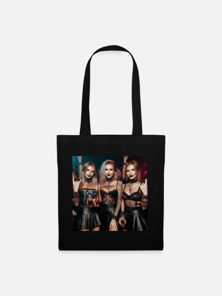 Métal - Sac en tissu - noir