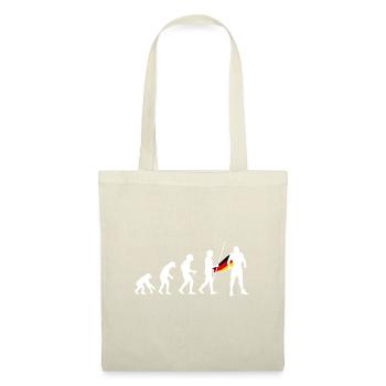 Évolution allemande super-héros héros drapeau allemand - Sac en tissu - nature - Devant