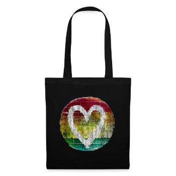 Heart Color Colored Artist - Tote Bag - black - Front