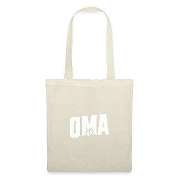 Oma - Babyfüße - Stoffbeutel - Natur - Vorne
