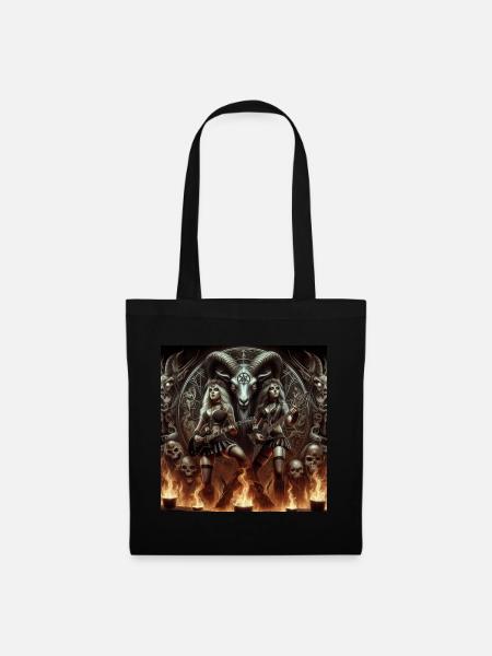 Satan s’abandonne au heavy metal - Sac en tissu - noir