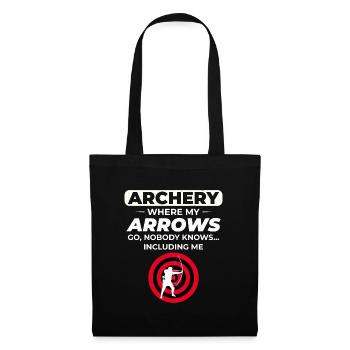 Tir à l’arc Cibles Archer Bullseye Tir Sport - Sac en tissu - noir - Devant