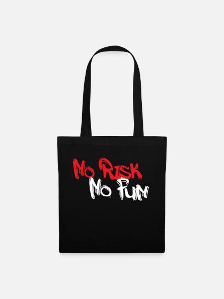 No Risk No Fun - Tote Bag - black