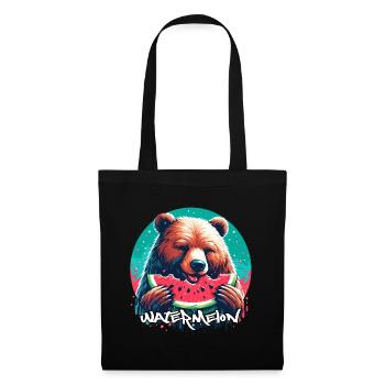 Watermelon Bear Yummy Gift - Tote Bag - black - Front