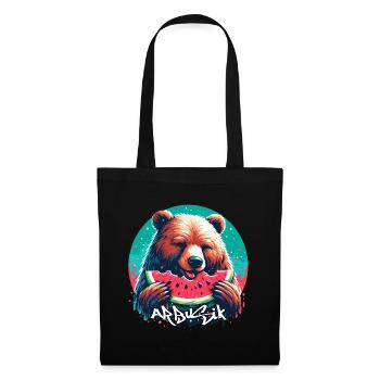 Watermelon Arbusik Bear Yummy Gift - Tote Bag - black - Front