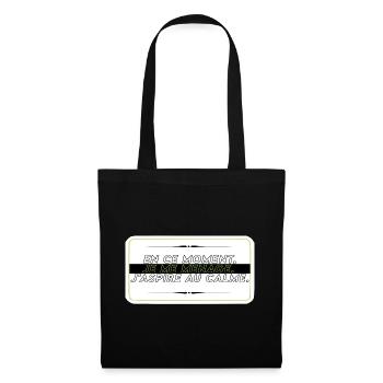 Je me ménage - Sac en tissu - noir - Devant