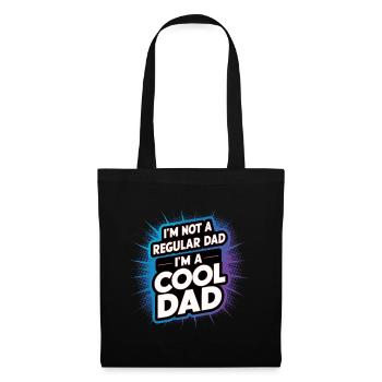 Papa cool disant que la fête des pères est le meilleur papa - Sac en tissu - noir - Devant
