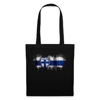 Finlande Suomi helsinki scandinavie viking fine FIN - Sac en tissu - noir - Devant