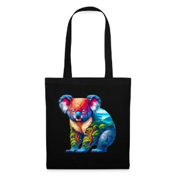 Koala - Sac en tissu - noir - Devant