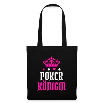 Queen Poker Statement Casino Joueurs professionnels Gamble - Sac en tissu - noir - Devant