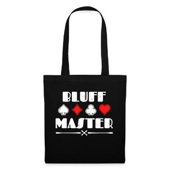 Poker Bluff Zocken Casino Statement Profispieler - Stoffbeutel - Schwarz - Vorne
