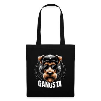 Irish Terrier Gangsta Gangster Dog Gift - Tote Bag - black - Front