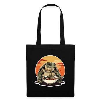 Turtle Ramen Noodles Japan Tortoise - Tote Bag - black - Front