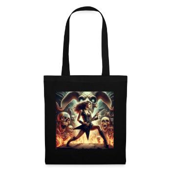 Heavy metal concert in hell - Tote Bag - black - Front