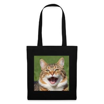 Chat - Sac en tissu - noir - Devant