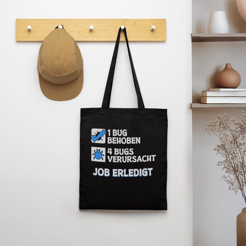 Developer Coden Skripting Bugs Debug Bugfixing Tote Bag