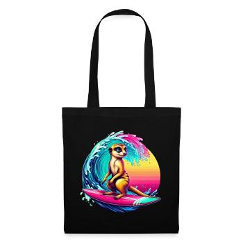 Meerkat Surf - Tote Bag - black - Front