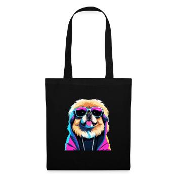 Pekingese Gangster Next Level Lion Dog Dog Gesch - Tote Bag - black - Front